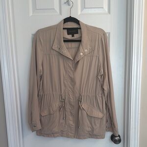 Banana Republic Tan Utility Jacket Lightweight Relaxed Fit